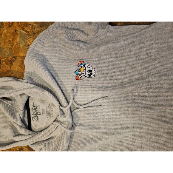 Eighty Eight Womens Thermal Hoodes Shirt Size Lg Gray - Picture 5 of 8